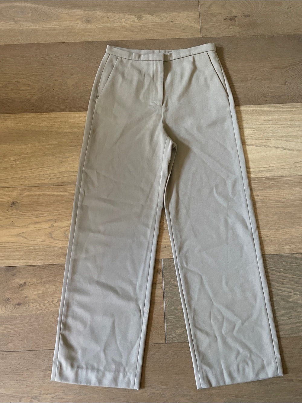 Los Angeles Atelier & Other Stories Wide Leg Wool Blend Trousers Pants Size 4